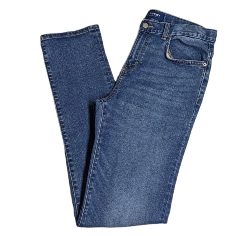 Old Navy Jeans Youth 16 Regular Skinny Adjustable Waist Blue Kids Boys